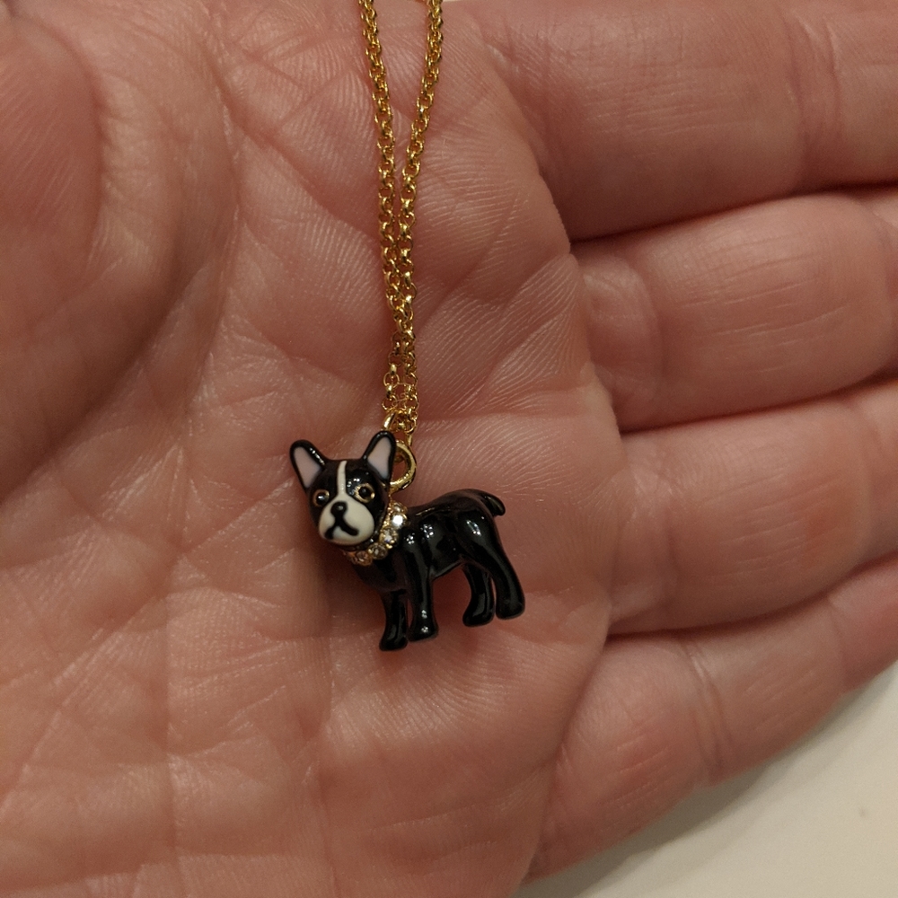 *NWT* ♠️Kate Spade bulldog necklace - Picture 5 of 7